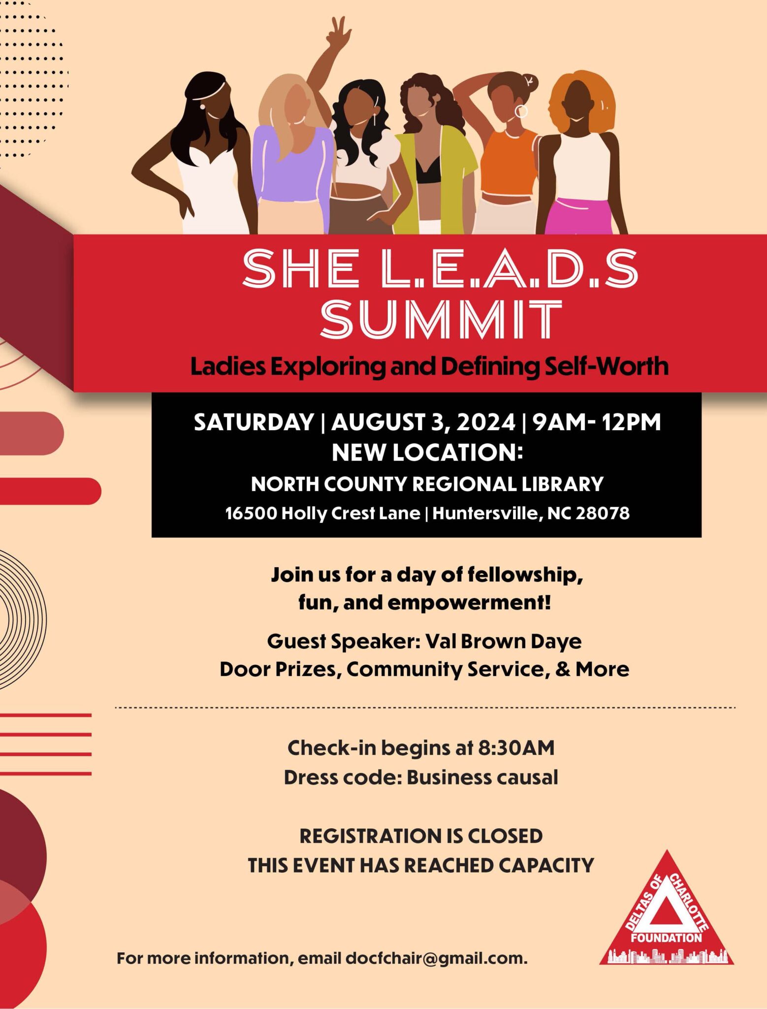 She Leads Summit – August 3, 2024 – Deltas of Charlotte Foundation